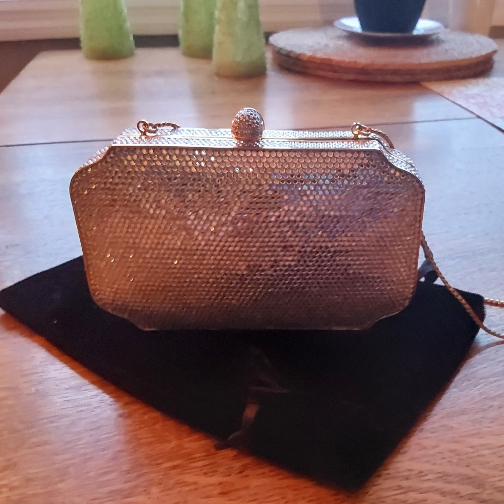 Judith Leiber Vintage Swarovski Crystal Minaudiere Evening Bag